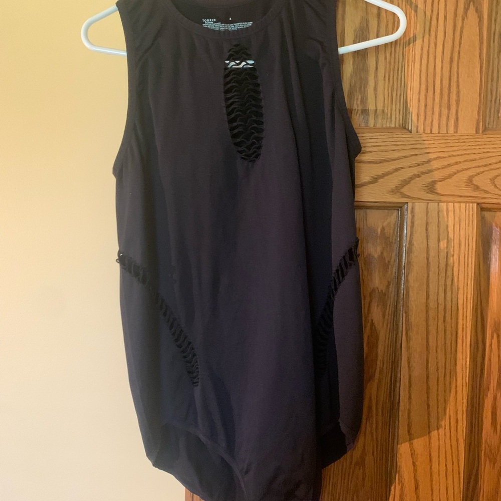 Torrid Black Sleeveless Bodysuit